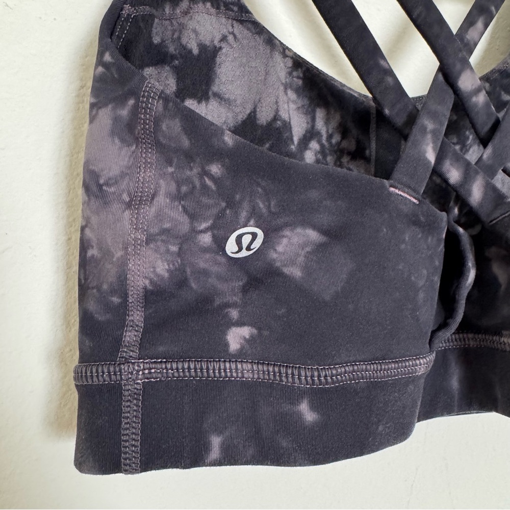 Lululemon Athletica Energy Bra Shibori in Grey Black Night - Picture 6 of 7